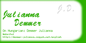 julianna demmer business card